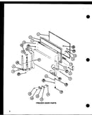 Freezer door parts (tj16k/p7791134w) (tj16k/p7791135w) (tji16k/p7791136w) (tji16k/p7791137w)