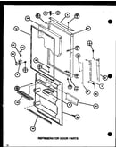 Refrigerator door parts (tj16k/p7791134w) (tj16k/p7791135w) (tji16k/p7791136w) (tji16k/p7791137w)