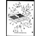 Amana TJI20K-P7791145W compressor compartment parts (tj16k/p7791134w) (tj16k/p7791135w) (tji16k/p7791136w) (tji16k/p7791137w) diagram