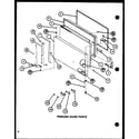 Amana TJ16K-P7791134W freezer door parts (tj18j/p7791138w) (tj18k/p7791139w) (tji18k/p7791140w) (tji18k/p7791141w) diagram