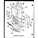 Amana TJ16K-P7791134W refrigerator door parts (tj18j/p7791138w) (tj18k/p7791139w) (tji18k/p7791140w) (tji18k/p7791141w) diagram
