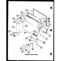 Amana TJ16K-P7791134W freezer door parts (tj20k/p7791142w) (tj20k/p7791143w) (tji20k/p7791144w) (tji20k/p7791145w) diagram