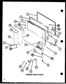 Freezer door parts (tj20k/p7791142w) (tj20k/p7791143w) (tji20k/p7791144w) (tji20k/p7791145w)