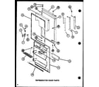 Amana TJ18K-P7791139W refrigerator door parts (tj20k/p7791142w) (tj20k/p7791143w) (tji20k/p7791144w) (tji20k/p7791145w) diagram