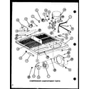 Amana TJ16K-P7791134W compressor compartment parts (tj20k/p7791142w) (tj20k/p7791143w) (tji20k/p7791144w) (tji20k/p7791145w) diagram