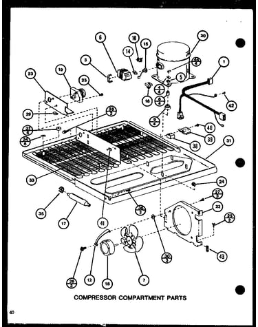 Compressor compartment parts (tj20k/p7791142w) (tj20k/p7791143w) (tji20k/p7791144w) (tji20k/p7791145w)