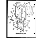 Amana TJI20K-P7791145W refrigerator door parts (tj22k/p7791146w) (tji22k/p7791147w) (tj22k/p7859201w) diagram