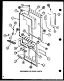 Refrigerator door parts (tj22k/p7791146w) (tji22k/p7791147w) (tj22k/p7859201w)