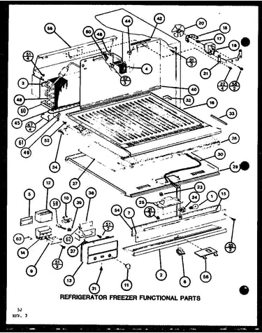 Refrigerator freezer functional parts (tj22k/p7791146w) (tji22k/p7791147w) (tj22k/p7859201w)