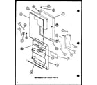 Amana TM20M-P7859217W refrigerator door parts (tm18m/p7859212w) (tm18m/p7859213w) diagram