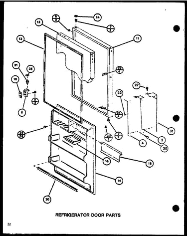 Refrigerator door parts (tm20m/p7859216w) (tm20m/p7859217w)