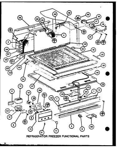 Refrigerator freezer functional parts (tm20m/p7859216w) (tm20m/p7859217w)