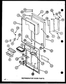 Refrigerator door parts (tc18m/p7858501w) (tc18m/p7858502w) (tc18mb/p7858526w) (tc18mb/p7858527w)
