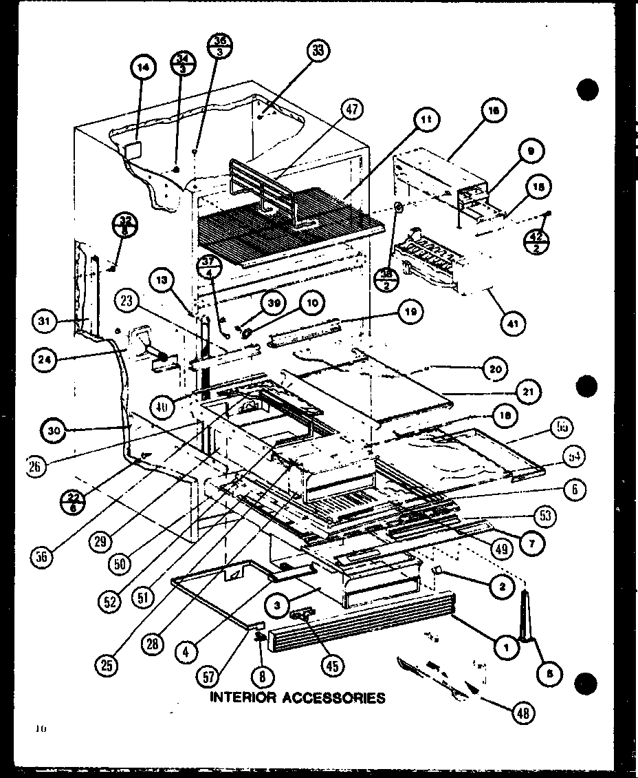 INTERIOR ACCESSORIES. F39E07@REFRIGERATOR FREEZER FUNCTIONAL (TC18M/P7858502W) (TC18MB/P7858526W) (TC18MB/P7858527W)