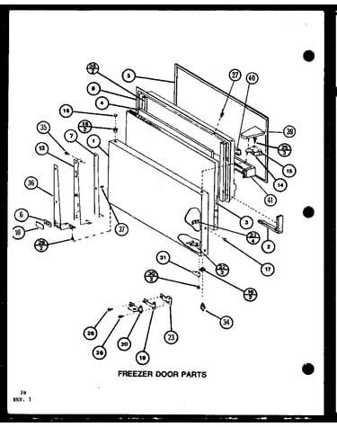 Freezer door parts (tc20m/p7858503w) (tc20m/p7858504w) (tc20mb/p7858528w) (tc20mb/p7858529w)