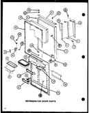 Refrigerator door parts (tc20m/p7858503w) (tc20m/p7858504w) (tc20mb/p7858528w) (tc20mb/p7858529w)