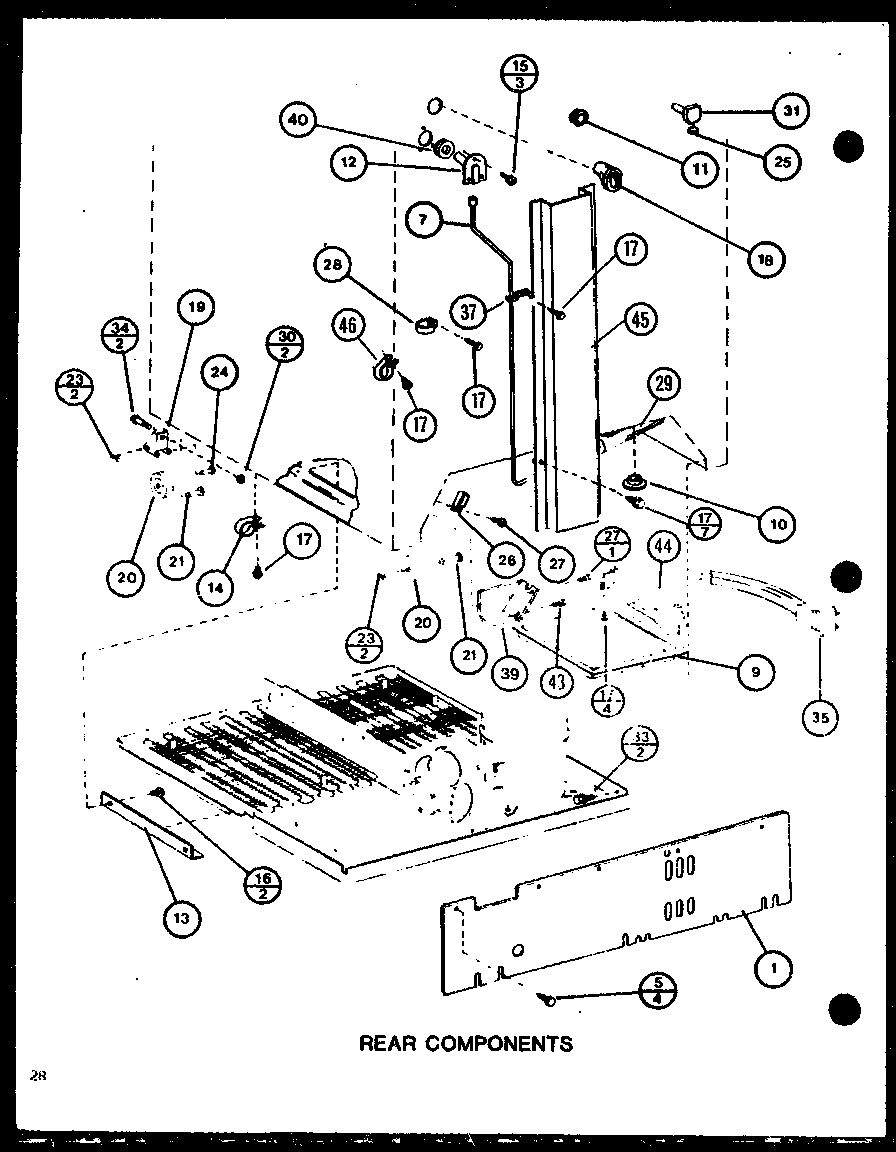 REAR COMPONENTS (TC20M/P7858503W) (TC20M/P7858504W) (TC20MB/P7858528W) (TC20MB/P7858529W)