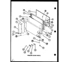 Amana TC18MB-P7858527W freezer door parts (tc22m/p7858505w) diagram