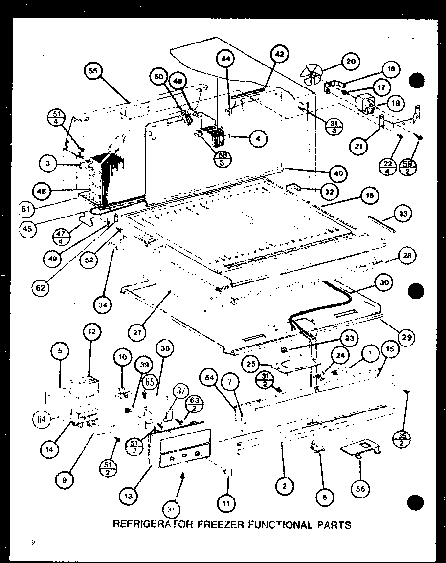 REFRIGERATOR FREEZER FUNCTIONAL PARTS (TC22M/P7858505W)