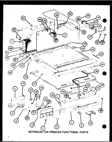 Refrigerator freezer functional parts (tc22m/p7858505w)