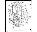 Amana TJ18M-P7859221W refrigerator door parts (tj16m/p7859218w) (tj16m/p7859219w) diagram