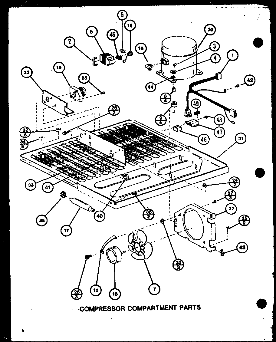 COMPRESSOR COMPARTMENT PARTS (TJ16M/P7859218W) (TJ16M/P7859219W)
