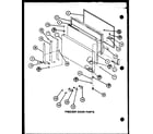 Amana TJ18M-P7859220W freezer door parts (tj18m/p7859220w) (tj18m/p7859221w) diagram