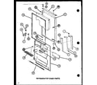 Amana TJ18M-P7859220W refrigerator door parts (tj18m/p7859220w) (tj18m/p7859221w) diagram