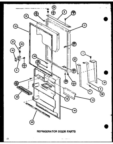 Refrigerator door parts (tj18m/p7859220w) (tj18m/p7859221w)