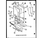 Amana TJ20M-P7859223W refrigerator door parts (tj20m/p7859222w) (tj20m/p7859223w) diagram