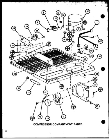 Compressor compartment parts (tj20m/p7859222w) (tj20m/p7859223w)