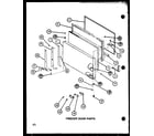 Amana TJ18M-P7859220W freezer door parts (tj22m/p7859224w) diagram