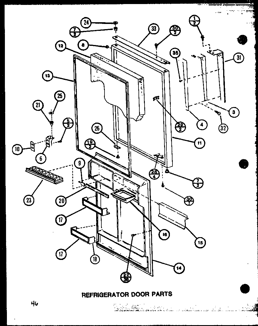 REFRIGERATOR DOOR PARTS (TJ22M/P7859224W)