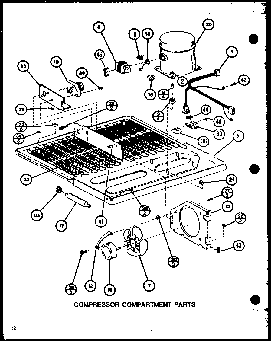 COMPRESSOR COMPARTMENT PARTS (TJ22M/P7859224W)