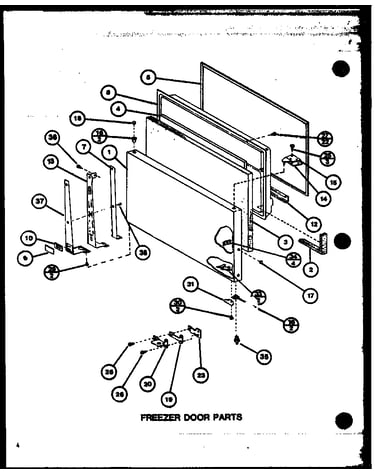 Freezer door parts (tr18m/p7859225w) (tr18m/p7859226w) (trg18m/p7859228w) (trg18m/p7859229w)