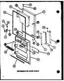 Refrigerator door parts (tr18m/p7859225w) (tr18m/p7859226w) (trg18m/p7859228w) (trg18m/p7859229w)