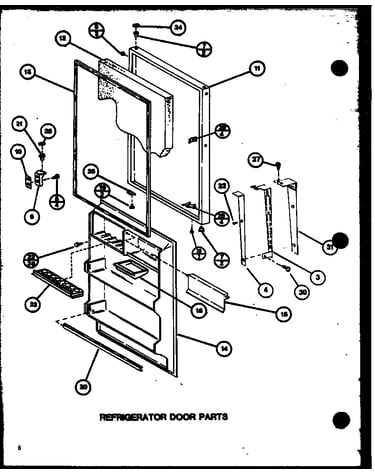 Refrigerator door parts (tr18m/p7859225w) (tr18m/p7859226w) (trg18m/p7859228w) (trg18m/p7859229w)