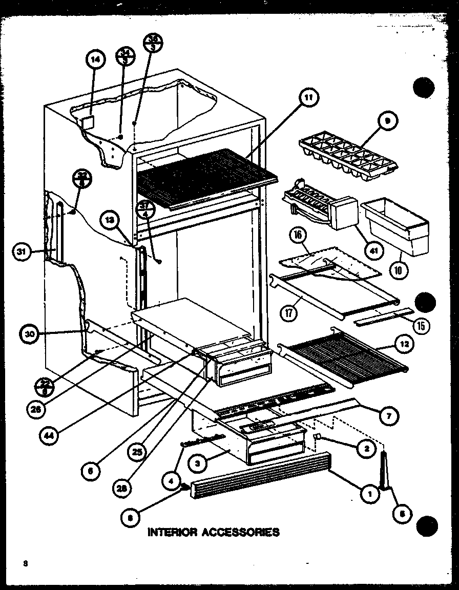 INTERIOR ACCESSORIES (TR18M/P7859225W) (TR18M/P7859226W) (TRG18M/P7859228W) (TRG18M/P7859229W)