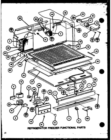 Refrigerator freezer functional parts (tr18m/p7859225w) (tr18m/p7859226w) (trg18m/p7859228w) (trg18m/p7859229w)