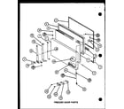 Amana TRG20M-P7859231W freezer door parts (trg20m/p7859231w) (trg20m/p7859232w) diagram