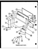 Freezer door parts (trg20m/p7859231w) (trg20m/p7859232w)