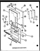 Refrigerator door parts (trg20m/p7859231w) (trg20m/p7859232w)