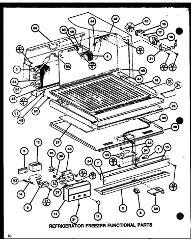 Refrigerator freezer functional parts (trg20m/p7859231w) (trg20m/p7859232w)