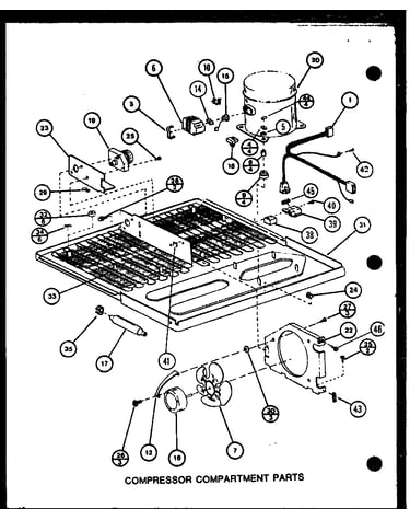Compressor compartments parts (trg20m/p7859231w) (trg20m/p7859232w)