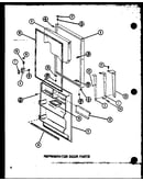 Refrigerator door parts (tm16n/p1102101w) (tm16n/p1102102w) (tm16n1/p1102116w) (tm16n1/p1102117w)