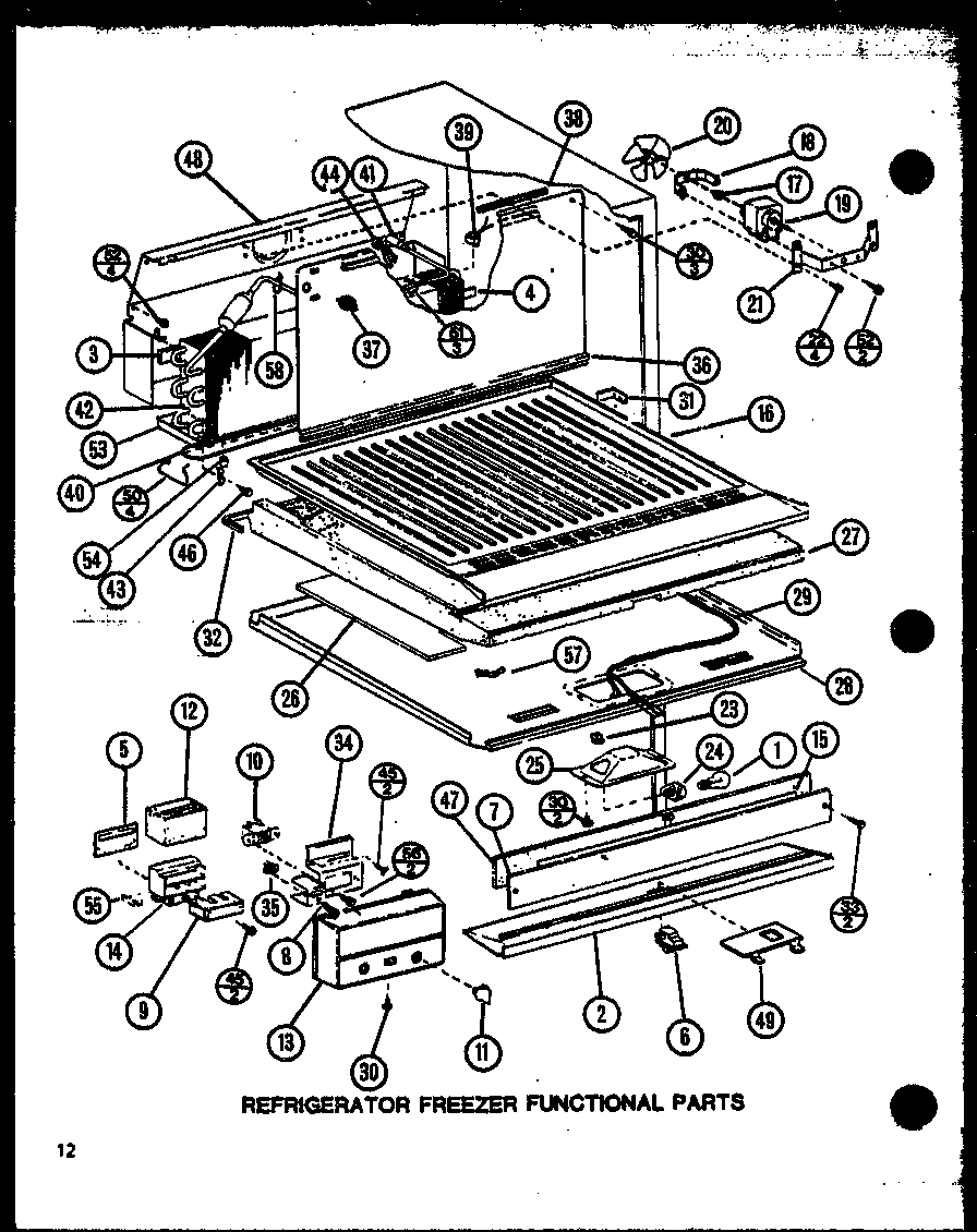 REFRIGERATOR FREEZER FUNCTIONAL PARTS (TM16N/P1102101W) (TM16N/P1102102W) (TM16N1/P1102116W) (TM16N1/P1102117W)