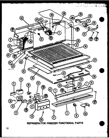 Refrigerator freezer functional parts (tm16n/p1102101w) (tm16n/p1102102w) (tm16n1/p1102116w) (tm16n1/p1102117w)