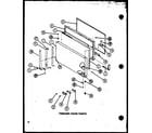Amana TM16N1-P1102117W freezer door parts (tm18n/p1102103w) (tm18n/p1102104w) diagram
