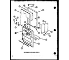 Amana TM16N1-P1102117W refrigerator door parts (tm18n/p1102103w) (tm18n/p1102104w) diagram