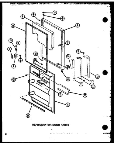 Refrigerator door parts (tm18n/p1102103w) (tm18n/p1102104w)